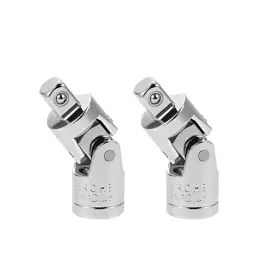A19032700ux0316 Uxcell 2 Pcs 1/4 Inch Drive Spring Loaded Universal Joint Socket Cr-v