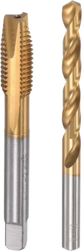 A22010500ux0516 Uxcell M10 X 1.5 Spiral Point Thread Tap And 8.5mm Twist Drill Bit Set Metric T