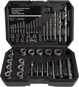 Valkynos 445001073036 26 Pcs Screw Extractor Bolt Set And Left-hand Drill 26pcs