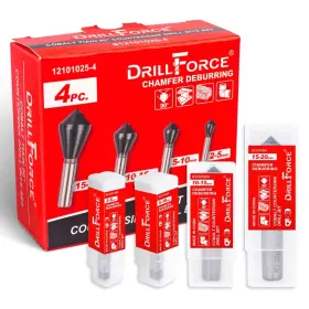 Valyriantool 941586104536 4pcs Cobalt Single End Countersink Drill Bits Set Tialn Coated 90 Degree Hea