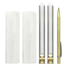 Vastools 691303449926 Thin Soapstone Holder Set Pack Of 23pcs Flat 1/16 Mark White Clear And