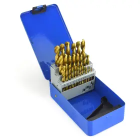 43398-41499 Vct 29 Pc Titanium Coated Metal Steel Drill Bit Set Index For