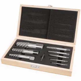 Vct 765531607554 9pc Jumbo Screw Extractor Set Bolt Stud Pipe Remover Ez Easy Out 5/64-1 1/16 Inch