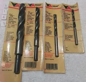Vermont American 045325146095 4pc Brad Point Wood Doweling Drill Bit