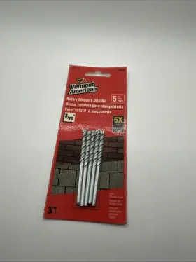 14015 Vermont American 3/16 Inch X 3 Double Flute Masonry Drill Bit