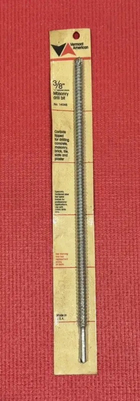 14046 Vermont American No Usa 3/8 Inch X 13 Carbide Tipped Masonry Drill Bit New