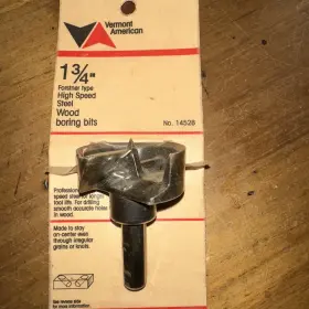 14530 Vermont American Vintage 14530- 1 3/4 Forstner Wood Boring Bit - Made In Usa