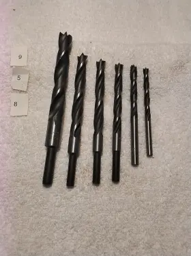 14615 Vermont American 6pc Brad Point Wood Drill Bit Set Made In Germany