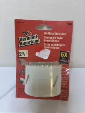 18540 Vermont American Bi-metal Hole Saw 2-1/2 Inch 64mm Nos New In Package