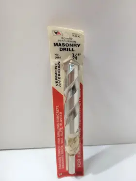 2066 Vermont American 3/4 Inch Masonry Drill Bit Carbide Tipped Rotary Percussion Usa