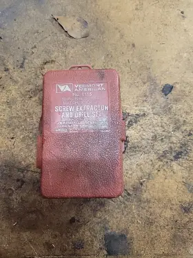 6115 Vermont American No. Screw Extractor And Drill Set - 10 Pc Nos 1-5 Usa