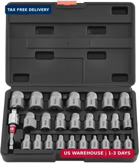Vevor 197988918417 27pcs Screw Extractor Set Hex Head Multi-spline Easy Out Bolt To