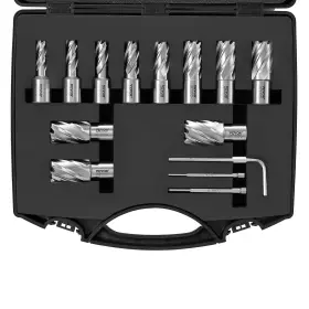 Vevor 840349972565 Annular Cutter Set 13 Pcs Weldon Shank Mag Drill Bits 7/16 Inch To 1-1/16 C
