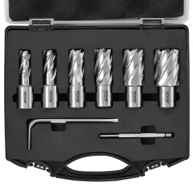 Gsgtzyc6j100o3dw2v0 Vevor Annular Cutter Set 6 Pcs Weldon Shank Mag Drill Bits 1/2 Inch To 1-1/16 Cutting
