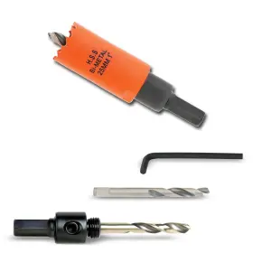 Vktby116 Vikiton 1 Inch Hole Saw With Arbor For Cutting Metal Wood And Plastic 25mm B