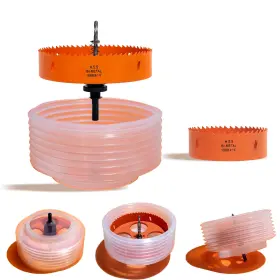Vktby129b Vikiton 6-1/4 And 4-1/4 Hole Saw For Recessed Lights 6.25 4.25 Inch Cutter With D