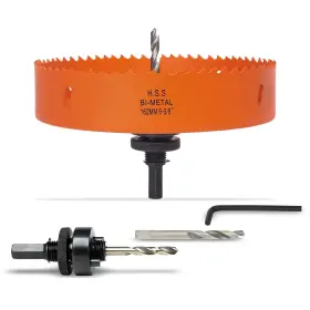 Vktby176 Vikiton 6-3/8 Inch Hole Saw With Arbor For Metal Wood Plastic 6.3 In Bi-meta