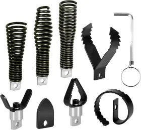 Viybtue 705353604782 8-piece Drain Snake Drill Attachment Cutter And Auger Set Compatible With 50ft