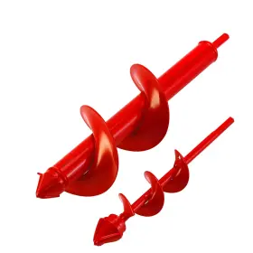 Vd-gad002bk Vudeco Garden Auger Drill Bit For Planting - 2 Pcs Bulb Planter Tool And Post Hole Di