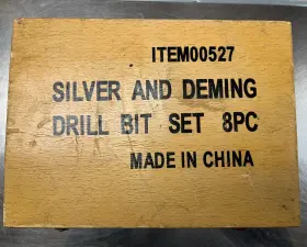 00527 Warrior Silver And Deming Drill Bit Set 8 Piece #00527