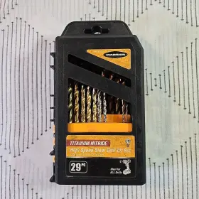 61715 Warrior Titanium Nitride High Speed Steel Drill Bit Set Used Missing Pieces