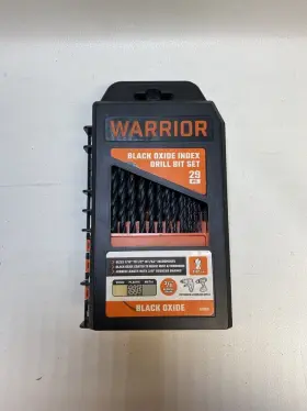 61803 Warrior 29 Pc Black Oxide Index Drill Bit Set