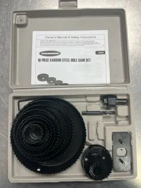 Quc023080 Warrior Tools 57524 Used 18 Piece Carbon Steel Hole Saw Set