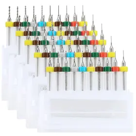 Wytp21 Wayintop 50pcs Pcb Drill Bits Set Spiral Flute Carbide 0.3mm-1.2mm For Print Circuit B