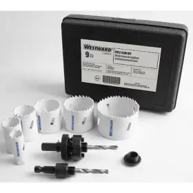 29vx13 Westward Hole Saw Electricians Kit 9 Pcs