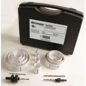 29vx16 Westward Hole Saw Plumbers Kit 16 Pcs