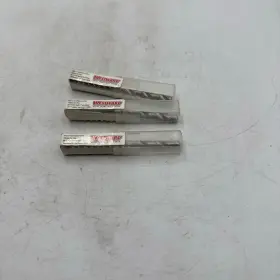5vep9 Westward Industrial Drill Bit 1/4 Inch Tin Coated Hss Jobber Length 3-pack