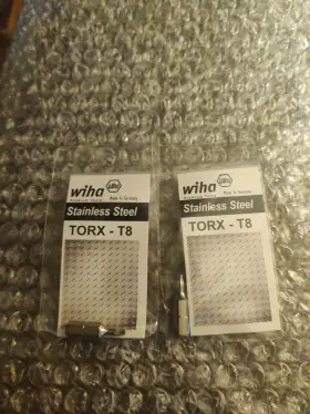 71500 Wiha Torx Insert Bit Stainless Steel T8 X 25mm 2-pack Germany