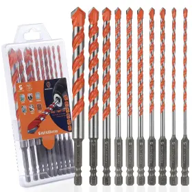 Xbwz-01 Wildbossy Concrete Carbide Drill Bits Hex Shank Masonry Cement Tile Bit Set For G