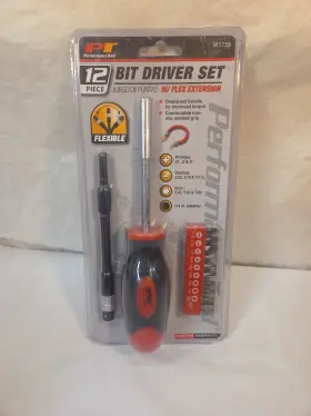 Wilmar Corporation W1728 Performance Tool Black/red Round Shaft Phillips/slotted/star Bit Driver
