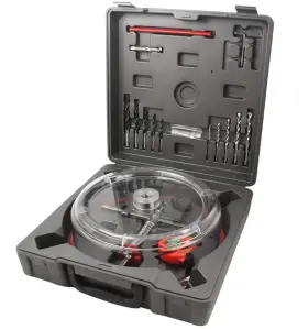 Qz-54 Wiyos Adjustable Hole Saw Cutter Kit 40-300mm Circle Hollow Drill Bit Set 1-5/8 Inch To