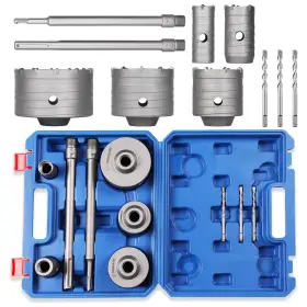 Woc23 Worker Bee Concrete Hole Saw Kit Sds Plus And Max Shank Masonry Wall Opening For Bric