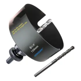 Qctlhs-159b Wowsupm 6-1/4 Inch Carbide Tipped Deep Hole Saw Cutter 2.36 Depth For Multiple