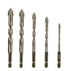 Edb01 Woyuosn 5-pcs High-strength Eccentric Twist Drill Bit Masonry Bits For Concret