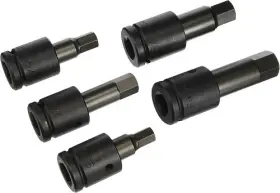 Wright Tool 076799006066 606 - 3/4inch Drive 5 Pcs Set- Hex Bit Imp. Sockets With Std. 9/16inch 1inch