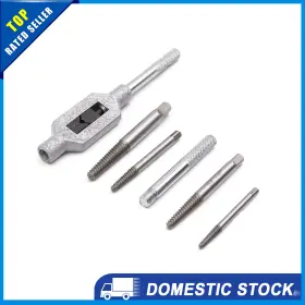 X Autohaux 634149256341 Universal Steel 6 In 1 Bolt Screw Extractor Car Remover Tools Set Pack Of