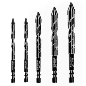 Xfh 445047754739 High Strength Twist Drill Bit Set 5pcs Tungsten Steel Masonry Concrete Tile