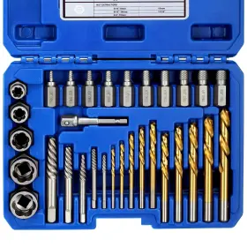 Se07-031 Xjx 31-piece Screw Extractors Easy Out Bolt Extractor Set Drill Bit Mul