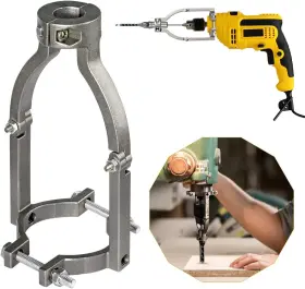 Xsmner 445027585551 Square Hole Drill Bit Adapter For Easy Installation And Disassembly - Mortising