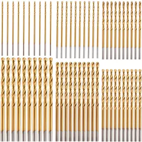 Xie-yaocom-1889 Yaocom 120 Pcs Small Titanium Drill Bits Set 3/64 Inch -1/8 High Speed Steel Hss Micro Dr