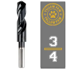 Yellow Paw 810147651559 3/4 Inch Drill Bit For Metal - Industrial M35 Cobalt Titanium Aluminum Nitrit
