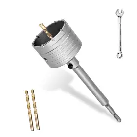 Yeuttyx 765154338095 75mm Concrete Hole Saw With 200mm Sds Plus Shank And Tungsten Alloy Teeth 3 Inch