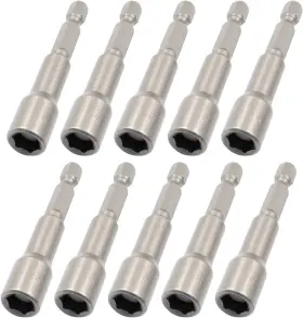 Yxz-a-48-01 Yiiseejo 10 Pcs Hex Magnetic Power 5/16 Inch Drill Bit Nut Driver Extension