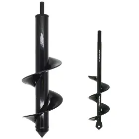 Ynotus 537358876668 2 Pack Auger Drill Bit For Planting 3 Inch X12 And 1.6 X9 Spiral