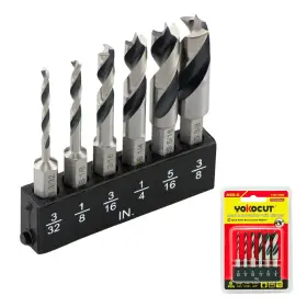 Y40210006 Yokocut Brad Point Drill Bit Set For Woodworking Stubby Short Length F