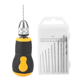 Geark5rt3i07cx188 Yosoo Health Gear Hand Drill Set Small With 10pcs Bits Portable Micro Tool Nonslip Handle For